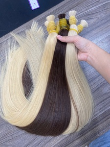 Vietnamese Remy Bulk Hair 100g Very Smooth Full End Straight <b>Brown</b> & Blond - Product Image 3