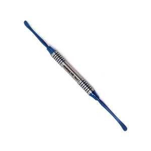 เครื่องมือผ่าตัดฟันแบบสองด้าน ยี่ห้อ Dental Elevator FREER สำหรับใส่รากเทียม ปลายแหลมและปลายทู่ ทำจากสแตนเลสสตีล ด้ามจับกลวงเคลือบไทเทเนียมสีน้ำเงิน - Product Image 2