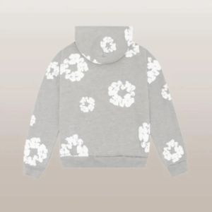 Ensemble sweat à capuche et jogging noir à imprimé floral personnalisé pour femme, survêtement décontracté deux pièces - Product Image 6