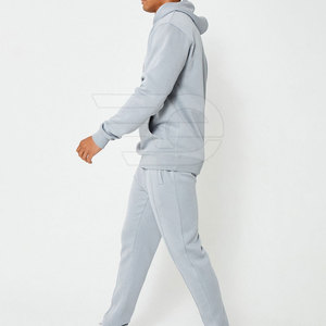 Winter Casual Solid <b>Men</b> Hooded Tracksuits 100% Cotton Quick Dry Breathable Lightweight Jogging Sports Training - Product Image 3