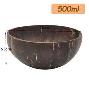 Bols en coquille de noix de coco naturels bruns pour l'artisanat et l'agriculture - Product Image 2