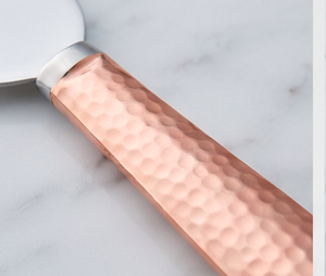 Ensemble de 3 couteaux à fromage avec manche en cuivre martelé et lame en acier inoxydable, outils à fromage pour la cuisine - Product Image 2