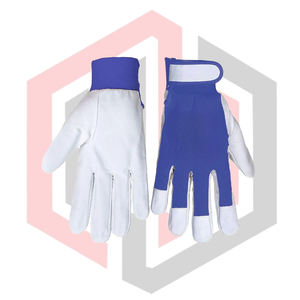 Gants de protection pour mécaniciens en cuir croûte personnalisés, anti-vibration, antidérapants, anti-coupure, antistatiques, avec manchette tricotée - Product Image 5