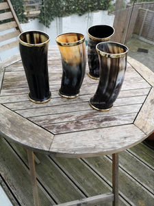 Buffalo Ox Horn <b>Mug</b> Beer Factory Supply Handmade Horn Drinkware <b>Mugs</b> <b>for</b> Home and Hotel Use From Indian Supplier - Product Image 5