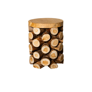 ARTERRA Premium Rustic Teak Branch <b>Stool</b> Handcrafted Artisan Solid Craftsmanship Organic Beauty Apartment Villa Warehouse Hotel - Product Image 1