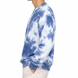 Sudadera Tie Dye Oversize de Algodón con Cuello Redondo, Cómoda para Uso Diario, Estilo Urbano, Venta al por Mayor, Fabricante de Prendas, Suministro Directo de Fábrica - Product Image 3