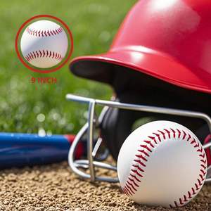 KATBROS INDUSTRIES - Pelota de Béisbol Blanca con Costuras Rojas, Compuesta, de 9 Pulgadas, Tamaño Estándar para Diestros y Zurdos, Modelo de Entrenamiento Duradero - Product Image 4