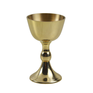 Calice et Ciboire en laiton poli miroir avec patène, plaqué or classique, faits à la main, pour la liturgie chrétienne catholique, articles religieux pour prêtre et église - Product Image 6