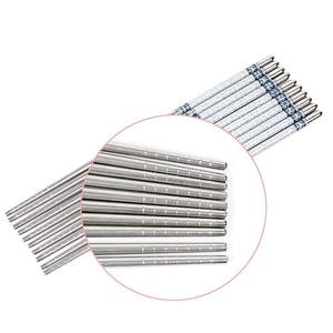 Baguettes en métal réutilisables en acier inoxydable pour nouilles, sushis, hotpot, cuisine thaïlandaise, repas à domicile - Product Image 5