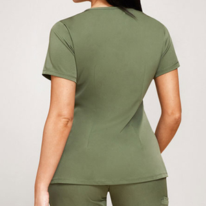 Uniformes de Enfermería Personalizados para Mujer al Mejor Precio, Tela de Punto de Alta Calidad, Uso Hospitalario, Color Sólido - Product Image 4