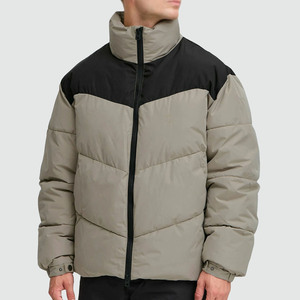2026 New Design Men <b>Thin</b> Stand Collar Long Sleeve <b>Waterproof</b> Eco-Friendly Puffer <b>Jacket</b> - Product Image 2