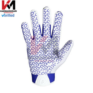 Guantes de Fútbol Americano con Alta Adherencia, Palma Reforzada, Duraderos, Transpirables, Ligeros, Diseño Flexible, Ajuste Cómodo - Product Image 3