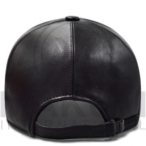 High Quality <b>Black</b> Leather Logo Waterproof Silk Screen Printed <b>Baseball</b> <b>Cap</b> Manufacturer Custom Wholesale Unisex Adult <b>Caps</b> - Product Image 5