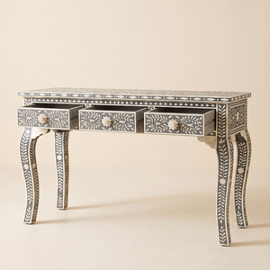 Console de rangement en os incrusté, style américain traditionnel, avec tiroirs, pour entrée, couloir ou salon - Product Image 5