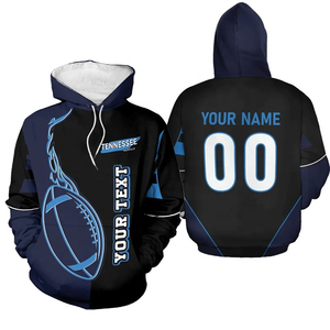 2026 New Winter Fashion American Football Trend Hoodie Customized 100% Cotton Fleece Sports Pullover Hoodie For Unisex - Product Image 3
