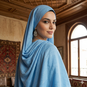 Wholesale AHE Zubda Women Viscose Hijab Soft Medium All Seasons Solid Color Breathable Lightweight Muslim Headscarf - Product Image 4