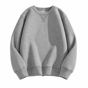 Custom Oversized Crewneck <b>Sweatshirt</b> Unisex Heavyweight <b>Fleece</b> Pullover Blank Streetwear <b>Sweatshirt</b> for Men Women Wholesale - Product Image 6