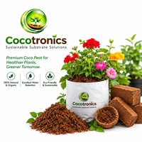 Sacs de culture en fibre de coco à fond ouvert, haute rétention d'eau, biodégradables, écologiques, pour la culture de la fraise