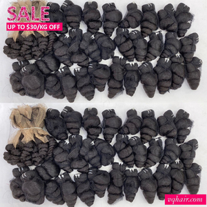 Meilleure qualité Super Egg Curl trame de cheveux humains vierges vietnamiens Remy cheveux DELUXE pour faire des extensions de cheveux de perruque - Product Image 5