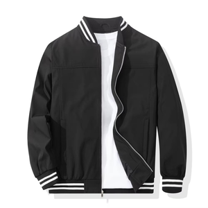 Dernière collection : Blouson bomber d'hiver pour homme à col montant avec logo frontal, tailles adulte et junior personnalisables - Product Image 1