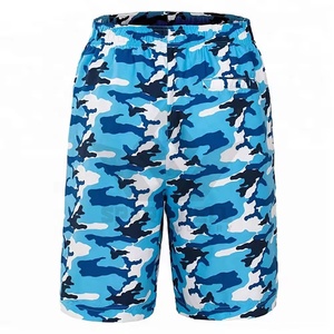Shorts de Playa para Hombre con Estampado Tropical Azul, Secado Rápido, Cordón Ajustable, Traje de Baño Ligero e Informal para Surf con Bolsillos Laterales - Product Image 5
