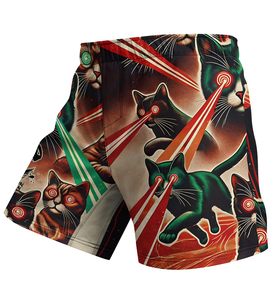 Men MMA Shorts <b>Crystal</b> Print Elastic Waist Gym Training Kickboxing Lightweight Quick Dry Colorful Top top mens mma martial arts - Product Image 1