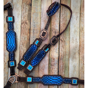 ชุดอุปกรณ์ขี่ม้าหนังแท้คุณภาพพรีเมียมแบบหูเดียว พร้อมสายรัดศีรษะแบบผูกปมหนังดิบและสายจูงสำหรับกีฬาขี่ม้า - Product Image 1