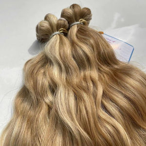 GRAN OFERTA Extensiones de Cabello Humano Vietnamita 100% Natural Ondulado Teñido Tipo Piano, Doble Trama, Paquetes de Cabello de Muy Alta Calidad - Product Image 1