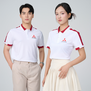 Camiseta Polo duradera 175gsm Tela de LICRA polivinílica ligera Parche de hombro de moda Suministro a granel y etiqueta privada - Product Image 5