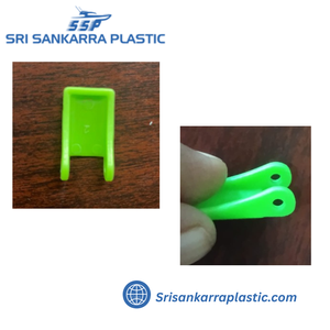 Clip en plastique vert PP, fixation rectangulaire, attache rapide pour jouets ou équipements de maternelle - Product Image 2