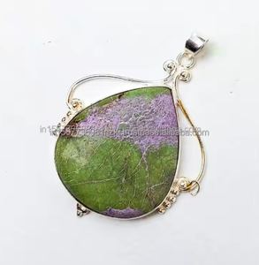 Vente chaude 925 Sterling Silver Natural Gemstone Purpurite Pendentif À La Main Designer Déclaration Pièce Cadeau pour Maman ou Femme - Product Image 4