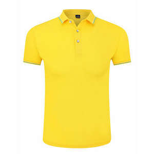 Chemises Polo de Golf à Manches Courtes en Coton 100% de Haute Qualité, Taille Plus, Logo Personnalisé, Col Uni, pour Hommes - Product Image 5