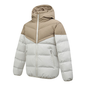 Veste matelassée à capuche pour homme, coupe-vent, en duvet, épaisse, décontractée, avec fermeture éclair, pour l'hiver - Product Image 2
