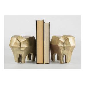 Argent brillant finition éléphant serre-livres bureau et étude organisateur étagère cadeau pour bureau à domicile bureau bébé éléphant porte-livre - Product Image 2