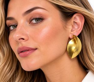 SOUMYA CREATIONS Trendy Gold Plated Brass Water Drop Shape <b>Earrings</b> for Women <b>Fashion</b> Statement Party Jewelry - Product Image 1