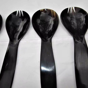Cuillère classique en corne naturelle de bœuf et de buffle pour la restauration et le service de table lors de réceptions - Product Image 1