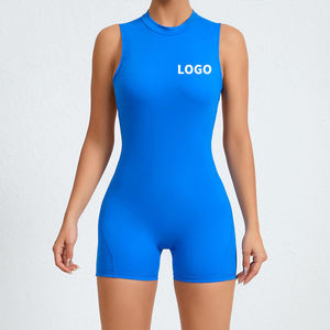 Combinaison de yoga pour femmes de haute qualité, respirante, taille haute, écologique, imperméable, séchage rapide, tricotée, sans manches, décontractée, fitness - Product Image 1