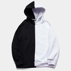 Sweat à capuche Techwear unisexe noir et blanc, style streetwear oversize, cyberpunk, mode urbaine hip-hop, en promotion - Product Image 1