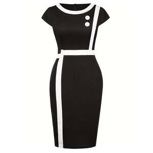 Robe Polo Professionnelle pour Femmes - Nom de Marque Personnalisé - Vêtements Sportifs d'Été Élégants avec Bordure Contrastée - Product Image 1