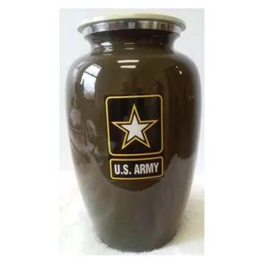 Urnes de crémation en métal faites à la main Urnes de cendres humaines finies colorées de forme ronde Urnes commémoratives personnalisées - Product Image 1