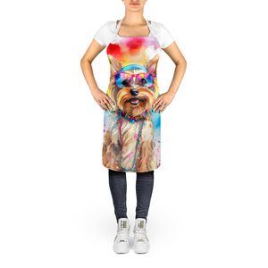 Yorkshire Terrier Hippie Dawg Unisex Adulto Delantal Multicolor Gran Cocina Hornear Servidor de jardinería para hombres y mujeres - Product Image 2