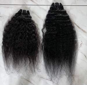 Bundles de trame de cheveux humains bruts à double trame sans couture de haute qualité Bundle de qualité supérieure directement de l'usine indienne - Product Image 3