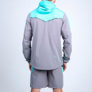 Chaqueta Cortavientos Informal Transpirable para Exteriores, Talla Grande, Ligera, de Lona, 100% Algodón, con Logotipo Frontal - Product Image 3