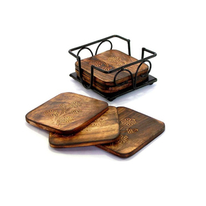 Handmade Pure Copper & Brass Reversible <b>Coaster</b> Set Of 4 Luxury Hand Hammered Metal <b>Drink</b> <b>Coasters</b> For Home Bar & Kitchen - Product Image 6