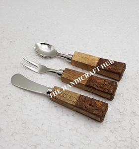 Latest Design <b>Cheese</b> <b>Set</b> Kitchen Utensil Cutlery <b>Set</b> Stainless Steel <b>Cheese</b> <b>Set</b> Wood Resin Handle At very low wholesale Price - Product Image 4