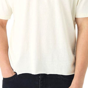 Camiseta de Felpa Francesa para Hombre, Corte Cuadrado, Ecológica, Personalizada, 100% Algodón Orgánico, 300 g/m², Ligera, Talla Grande - Product Image 1