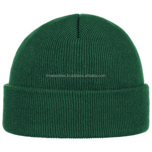 Nouveau bonnet en laine tricoté rayé chaud pour l'automne et l'hiver, ajustable, avec étiquette personnalisable, pour homme et femme - Product Image 2