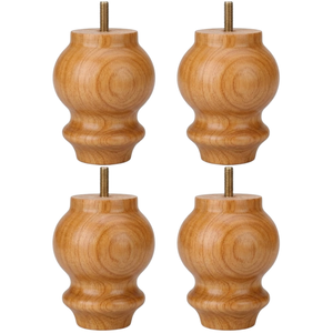 Patas de Soporte Modernas para Muebles de Madera, Patas de Sofá de Madera Maciza Resistentes para Muebles de Lujo para Sala de Estar, Hotel y Oficina - Product Image 1
