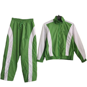 <b>Nylon</b> Hooded Men's Custom Two-Piece Lightweight Windbreaker Tracksuit with Zipper Jacket and <b>Jogger</b> Set for Autumn - Product Image 3
