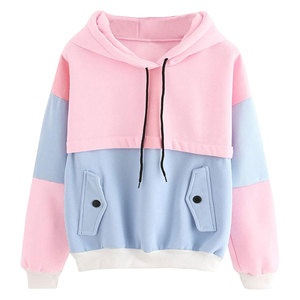 Sweat-shirts à capuche surdimensionnés pour femmes, nouvelle collection, coton molletonné, coupe classique, personnalisables, OEM/ODM. - Product Image 3